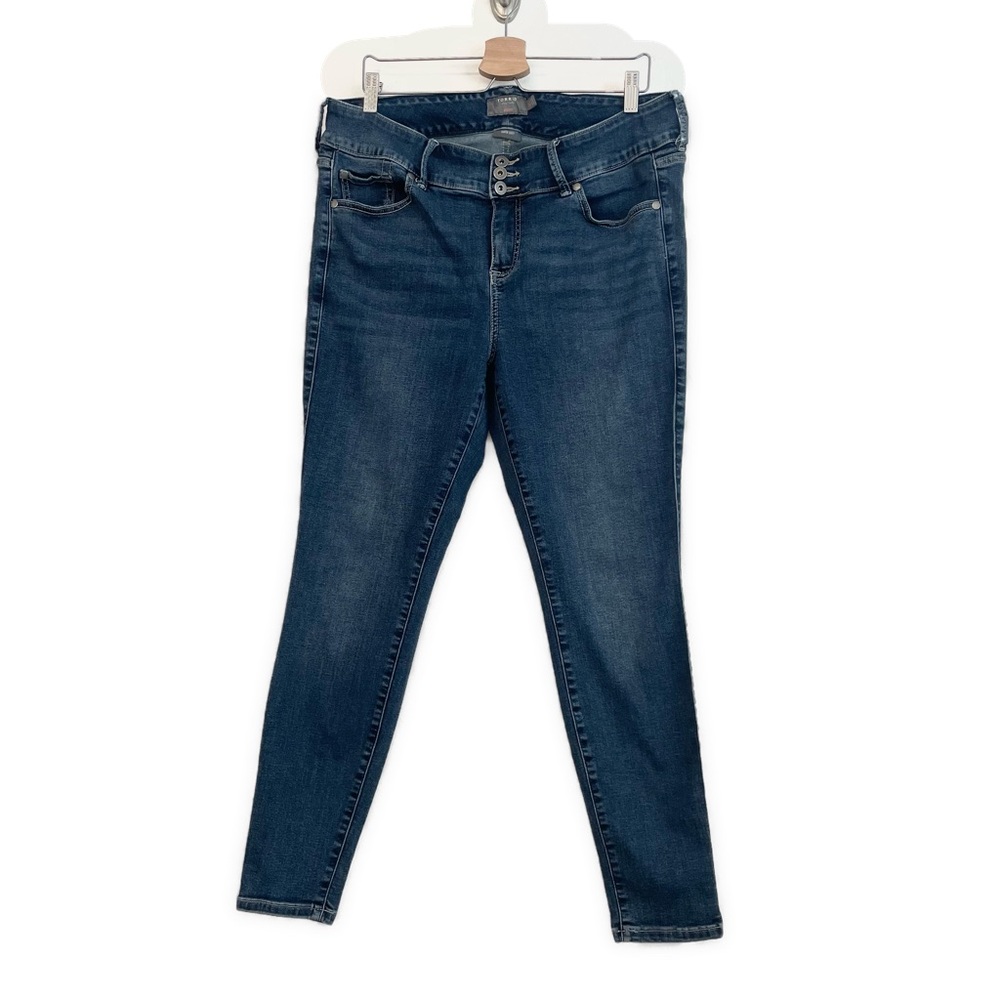 Torrid- Blue Super Soft Stretchy Skinny Jeans- 16R